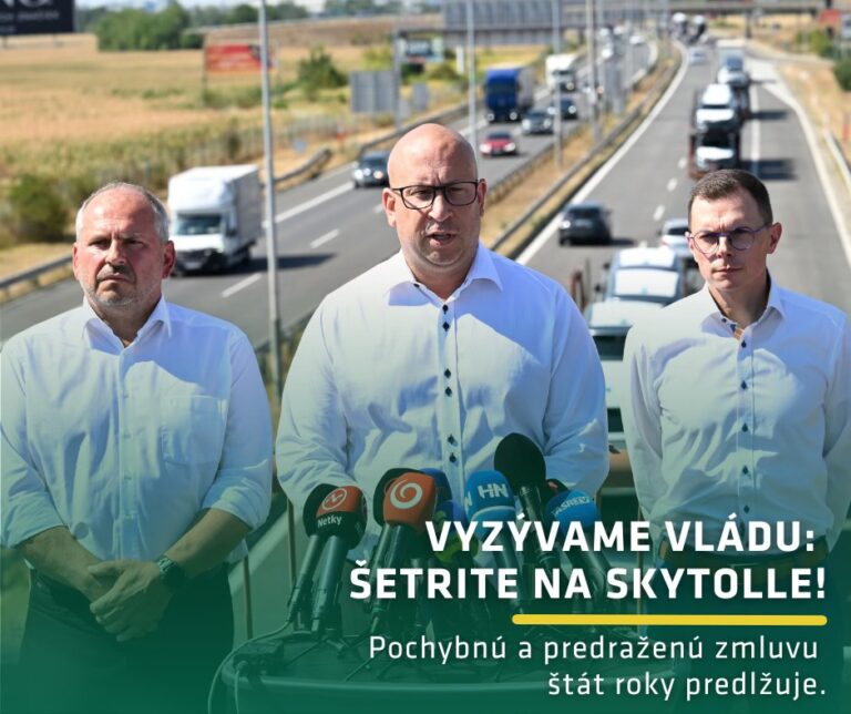 WE CALL ON THE GOVERNMENT: SAVE MONEY ON SKYTOLL!